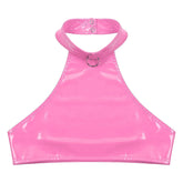 Diva Sparkle Halter Crop Top